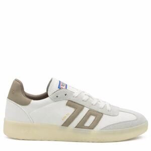 NEW BACK 70 men's boston 600 sneakers in white taupe